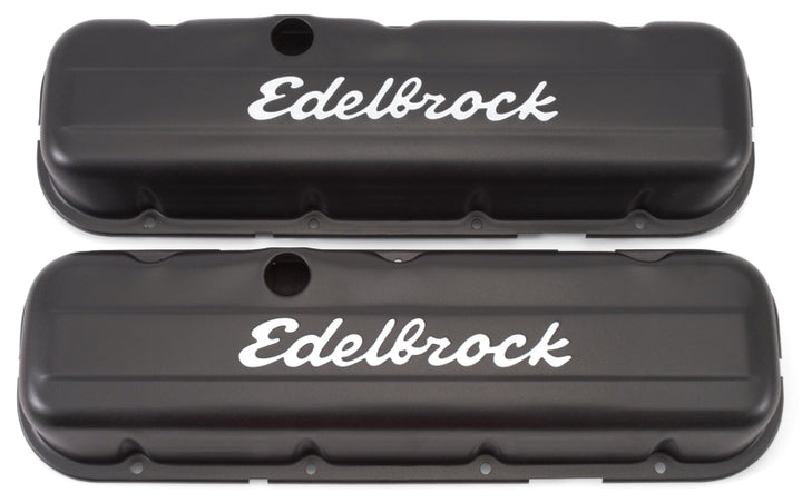 Edelbrock Valve Cover Signature Series Chevrolet 1965 and Later 396-502 V8 Low Black