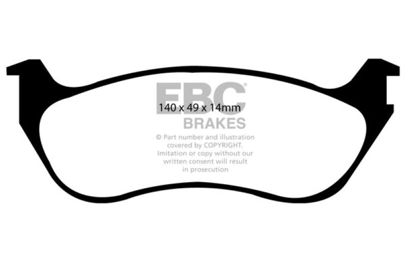 EBC 02-05 Ford Explorer 4.0 2WD Greenstuff Rear Brake Pads