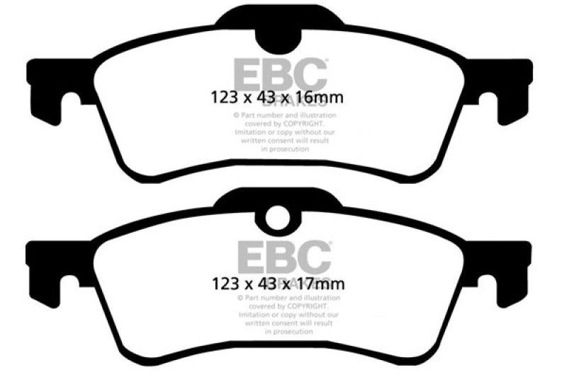 EBC 02-03 Mini Hardtop 1.6 Greenstuff Rear Brake Pads