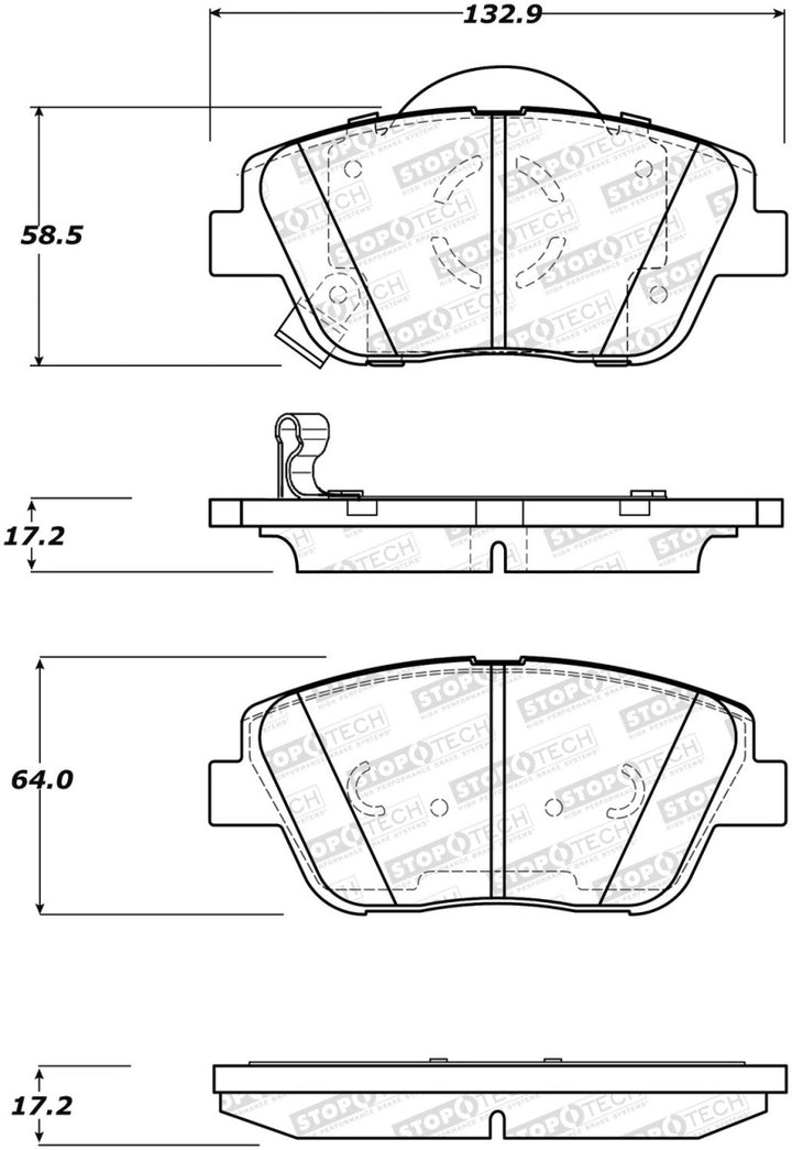 StopTech Street Brake Pads - Front