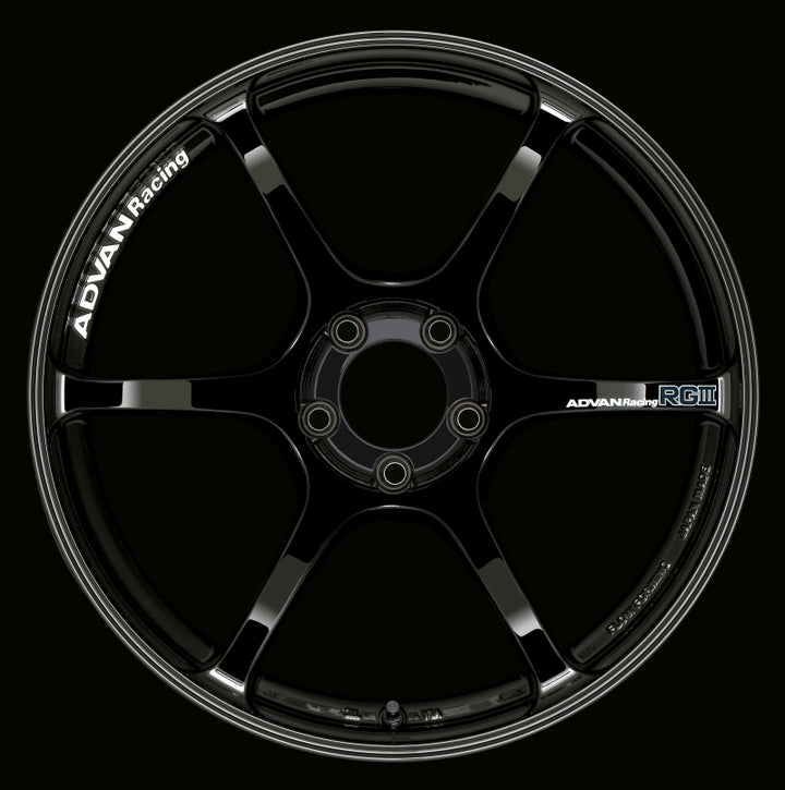 Advan RGIII 19x10.5 +25 5-114.3 Racing Gloss Black Wheel