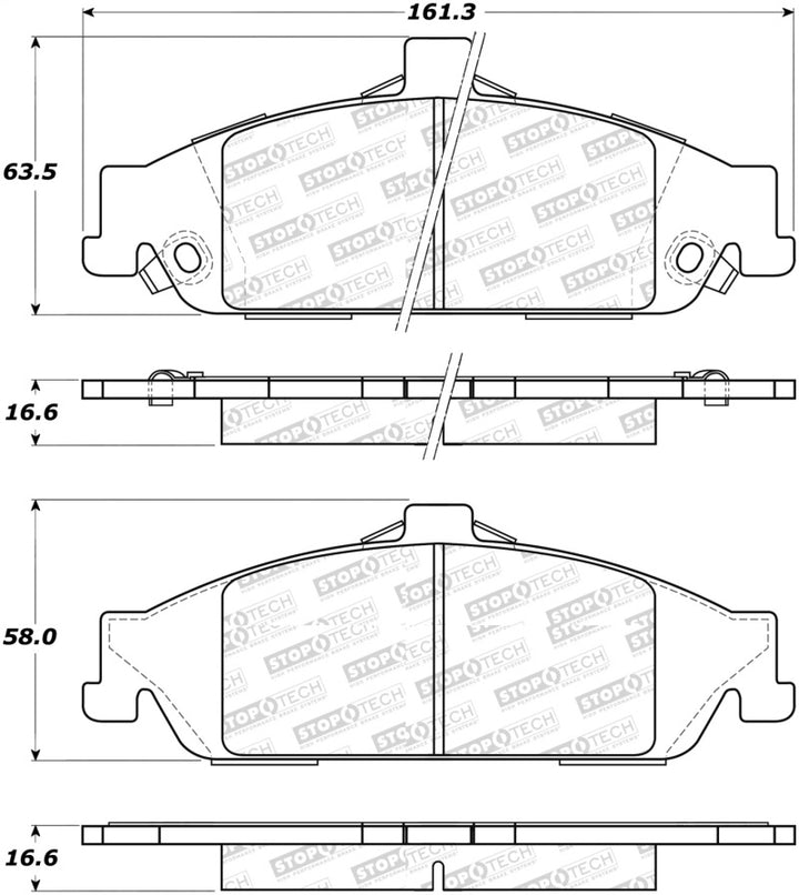 StopTech Street Select Brake Pads