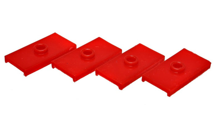 Energy Suspension 62-80 MG MGB Red Rear Leaf Spring Pad Set