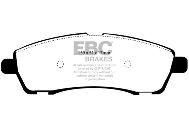 EBC 00-02 Ford Excursion 5.4 2WD Ultimax2 Rear Brake Pads