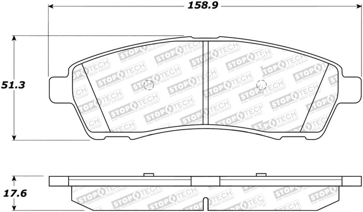 StopTech Street Select Brake Pads