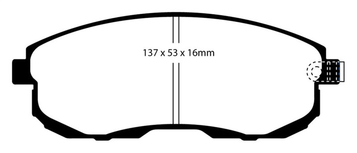 EBC 02-03 Infiniti G20 2.0 Yellowstuff Front Brake Pads