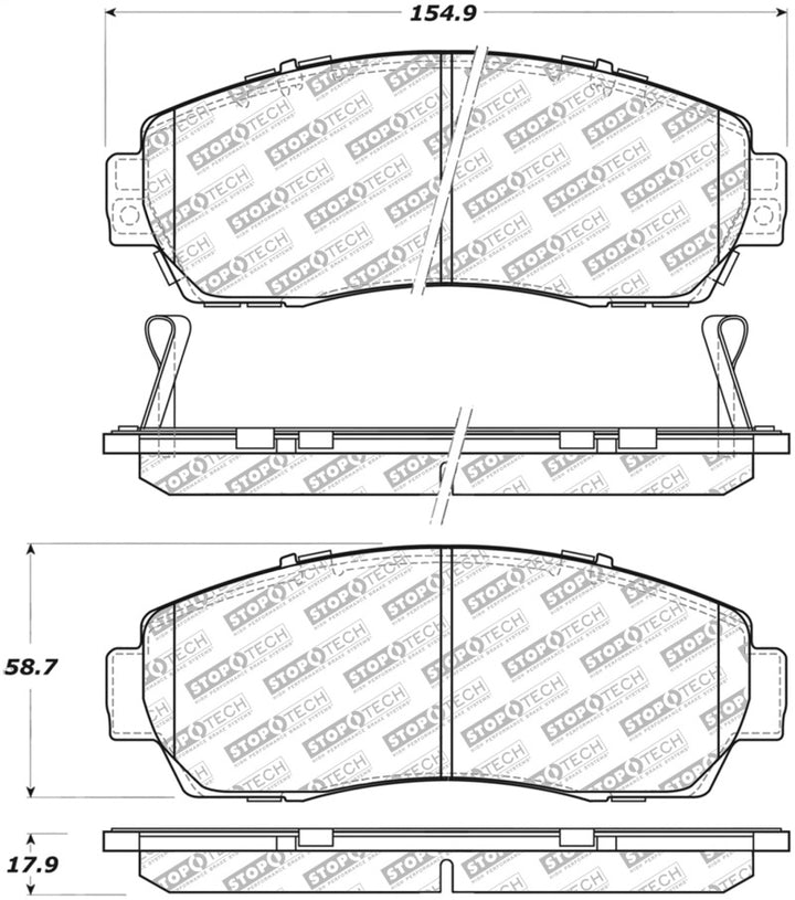 StopTech Street Select Brake Pads