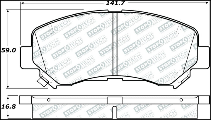 StopTech Street Select Brake Pads - Rear