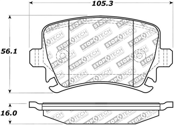 StopTech Street Select Brake Pads - Rear