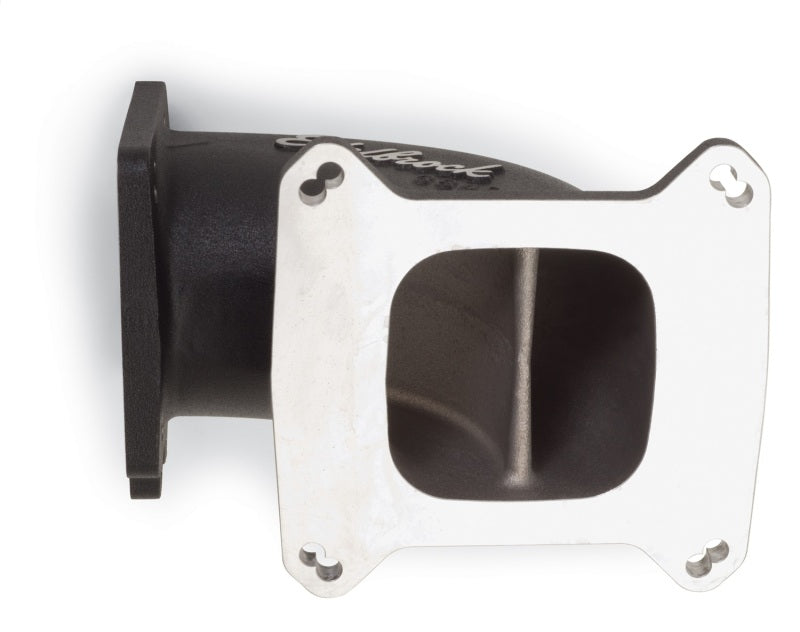 Edelbrock High Flow Intake Elbow 95mm Throttle Body to Square-Bore Flange Black Finish