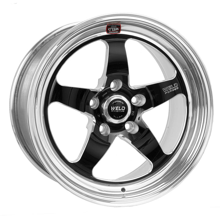 Weld S71 18x10 / 5x4.75 BP / 7.1in. BS Black Wheel (High Pad) - Non-Beadlock