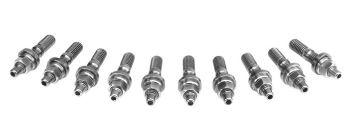 SpeedFactory Racing Titanium Intake/Exhaust Manifold Stud Kit w/ 6-Point Nuts (10 Piece)