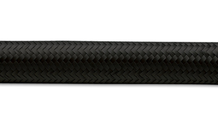 Vibrant -8 AN Black Nylon Braided Flex Hose .44in ID (50 foot roll)