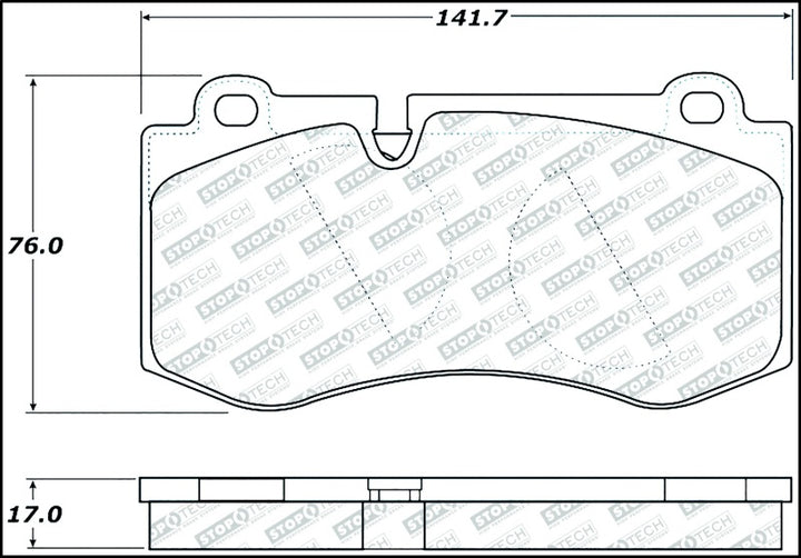 StopTech Street Select Brake Pads w/Hardware - Front