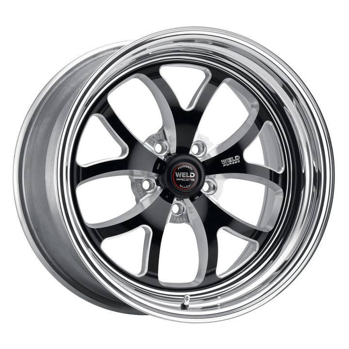 Weld S76 18x9.5 / 5x4.75 BP / 6.6in. BS Black Wheel (High Pad) - Non-Beadlock