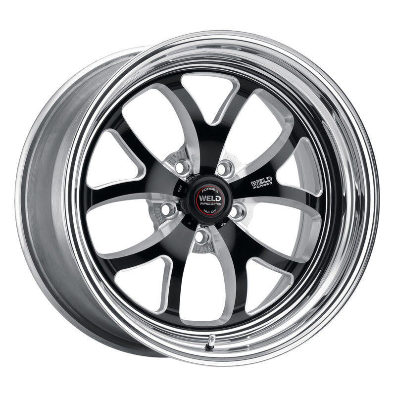 Weld S76 18x12 / 5x4.75 BP / 3.2in. BS Black Wheel (Low Pad) - Non-Beadlock