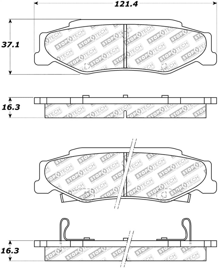 StopTech Street Select Brake Pads - Rear