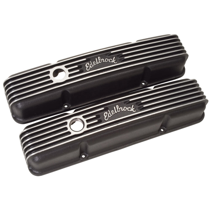 Edelbrock Valve Cover Classic Series Chevrolet 1959-1986 262-400 CI V8 Black