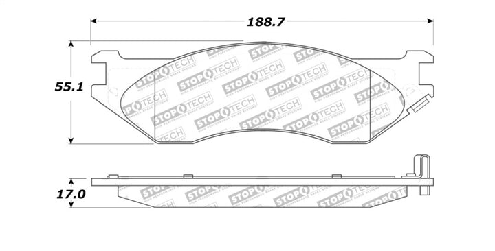 StopTech Street Select Brake Pads - Front