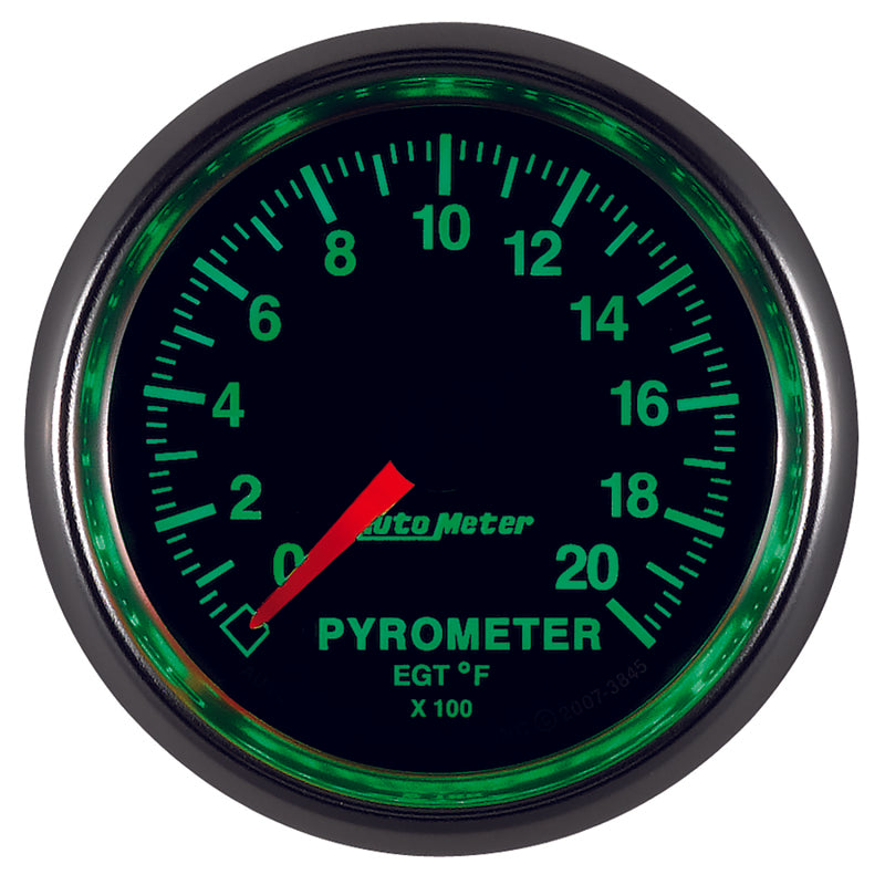 Autometer GS 0-2000 degree F Full Sweep Electronic Pyrometer Gauge