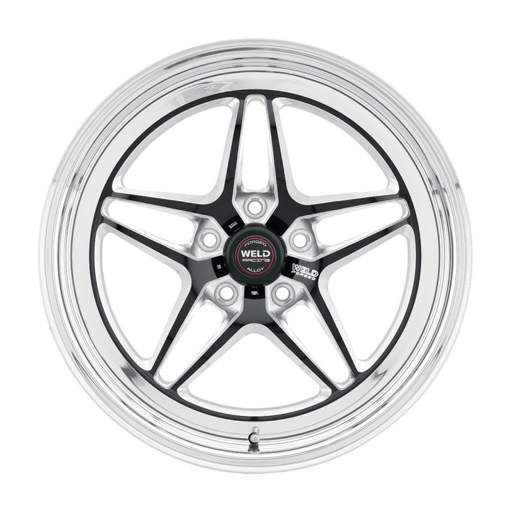 Weld S81 18x10.5 / 5x4.75 BP / 8.7in. BS Black Wheel 3.18 ID (Med Pad)