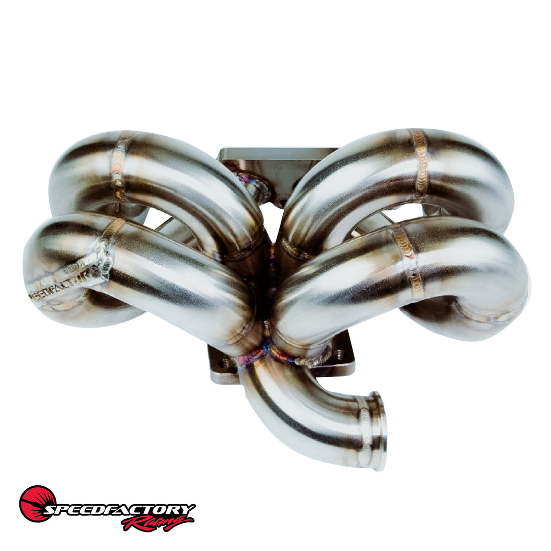 SpeedFactory Racing A/C Compatible Ram Horn Turbo Manifold