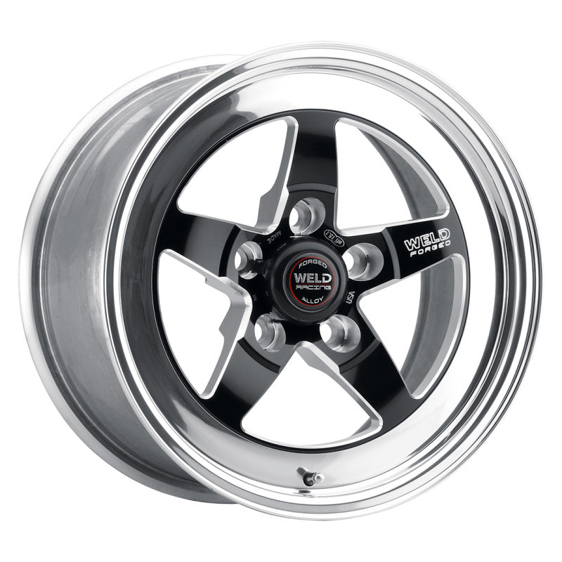 Weld S71 15x14.33 / 5x4.75 BP / 7.5in. BS Black Wheel (Low Pad) - Non-Beadlock