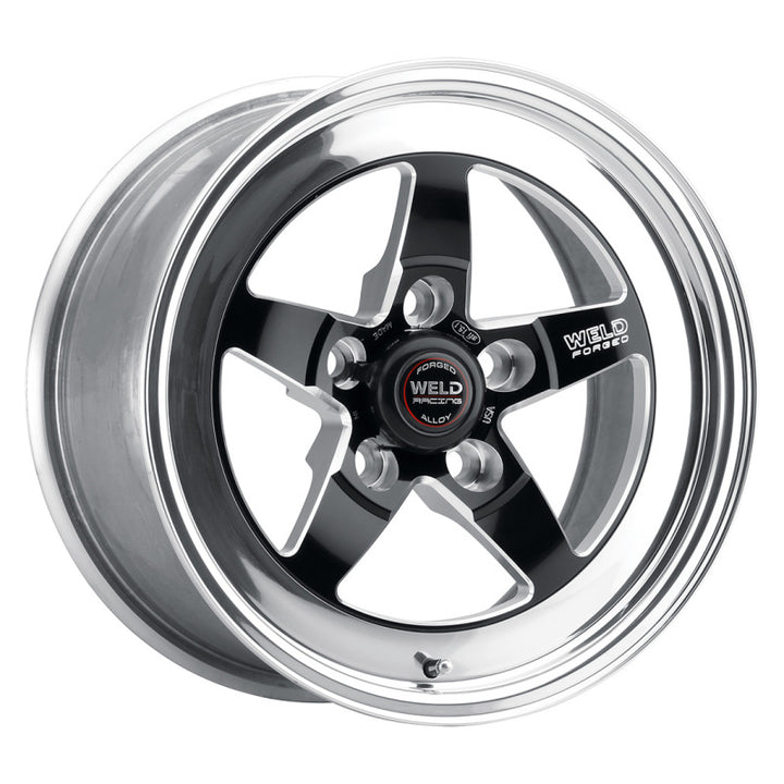 Weld S71 15x6 / 5x4.75 BP / 4.5in. BS Black Wheel (Low Pad) - Non-Beadlock