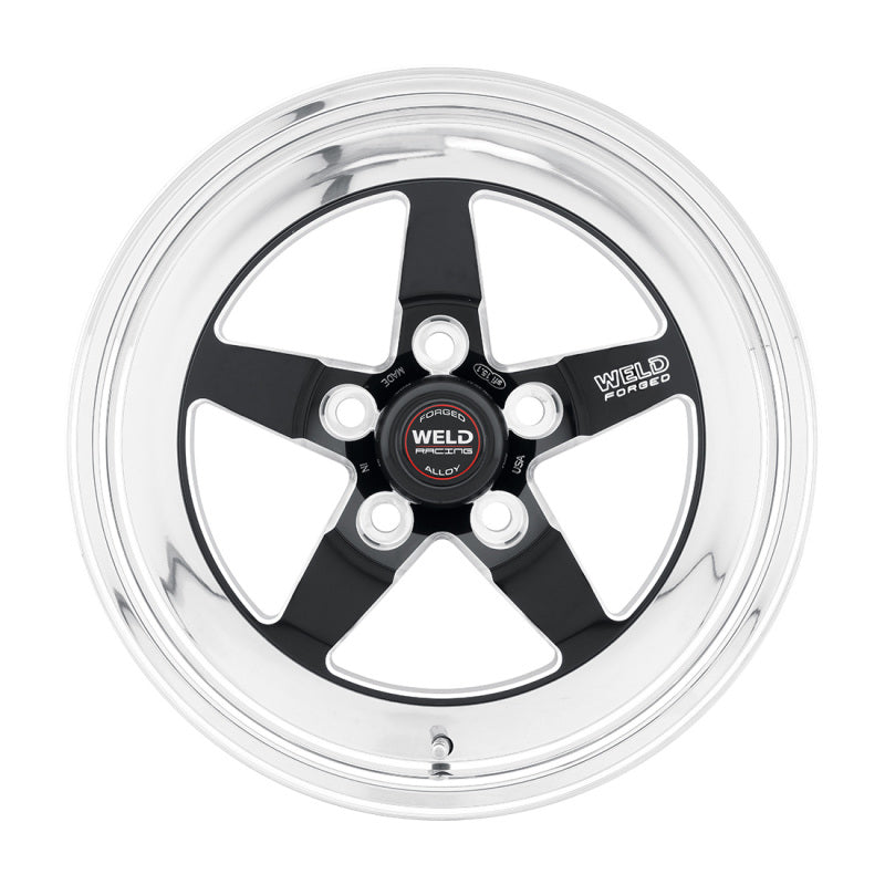 Weld S71 15x12.33 / 5x5 BP / 7.5in. BS Black Wheel (Low Pad) - Non-Beadlock