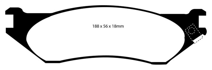 EBC 04-06 Dodge Durango 3.7 Greenstuff Front Brake Pads