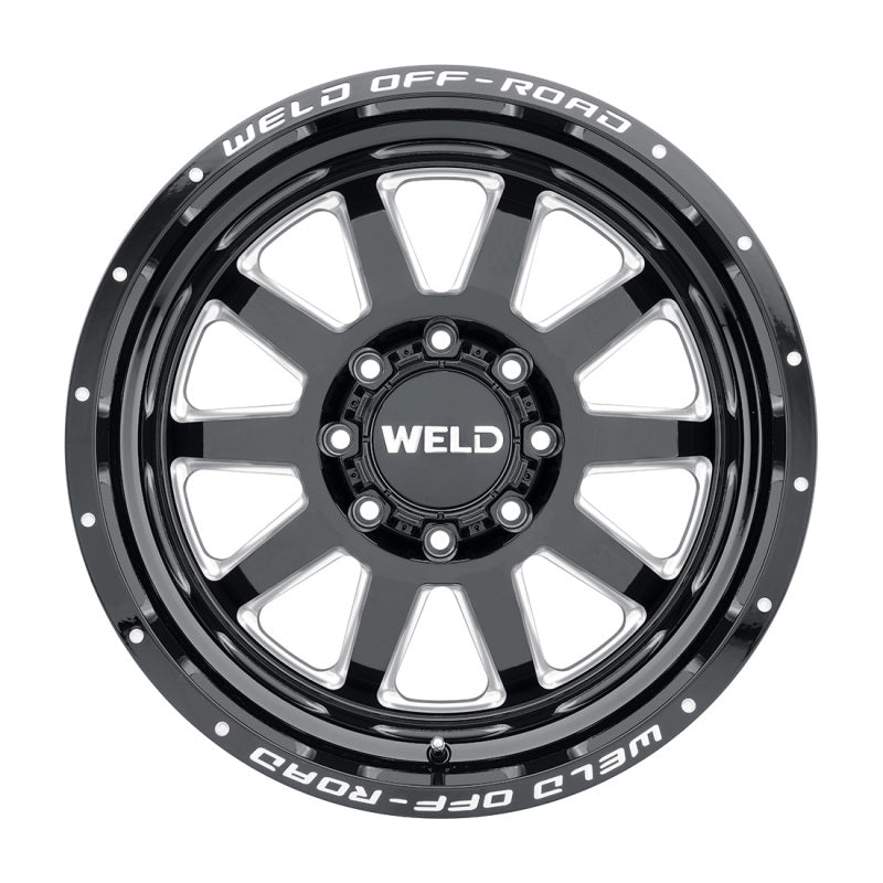 Weld Off-Road W102 20X9.0 Stealth 8X170 ET00 BS5.00 Gloss Black MIL 125.1