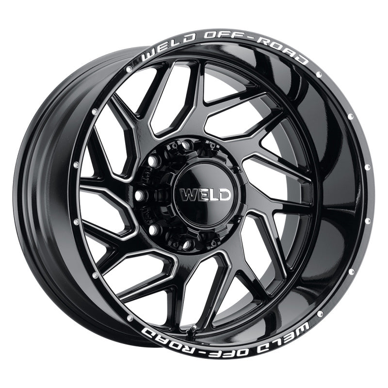 Weld Off-Road W117 20X9 Fulcrum 8X180 ET00 BS5.00 Gloss Black MIL 124.3