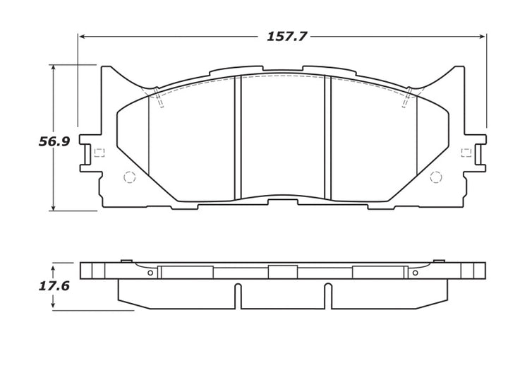 StopTech Street Touring 16-17 Toyota Camry Front Brake Pads