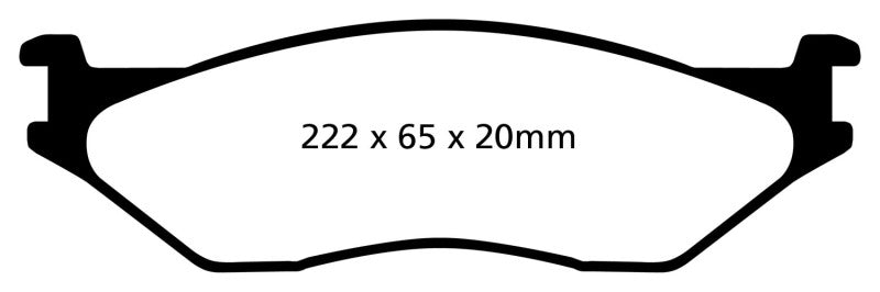 EBC 02-05 Ford Econoline E550 Yellowstuff Front Brake Pads