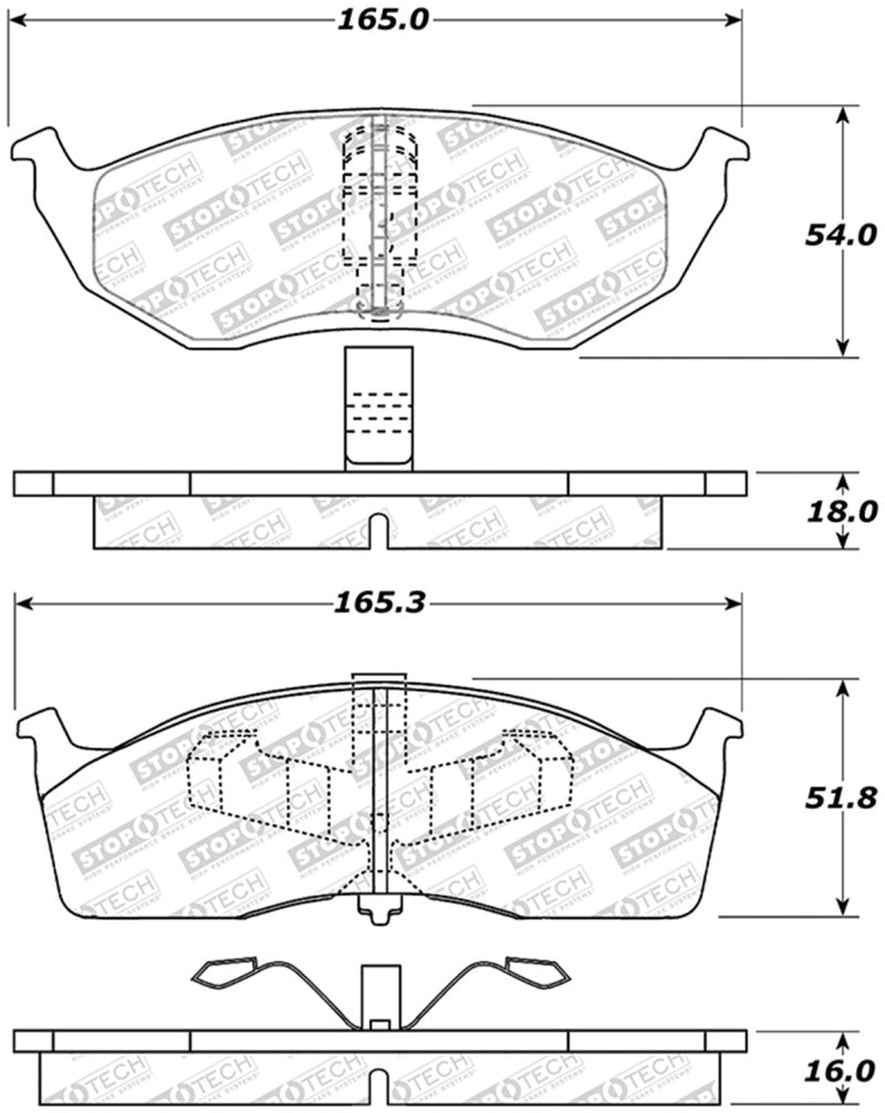 StopTech Street Select Brake Pads