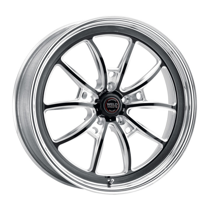 Weld S80 20x8 / 5x115 BP / 5.3in BS Black Wheel (High Pad) - Non-Beadlock