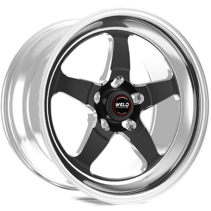 Weld S71 17x10.5 / 5x112 BP / 7.3in. BS 3.18 ID Black Wheel (Medium Pad) - Single Beadlock