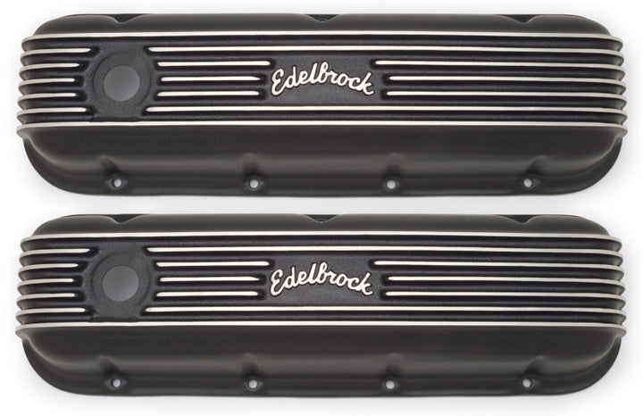 Edelbrock Valve Cover Classic Series Chevrolet 1965 and Later 396-502 V8 Black