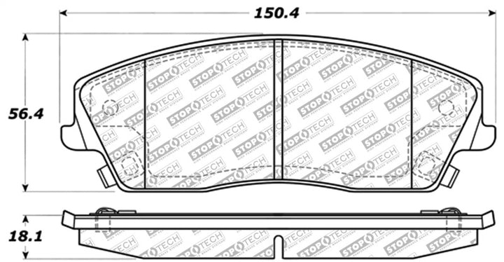 StopTech Street Select Brake Pads - Front