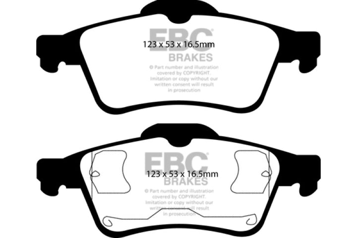 EBC 03-05 Mazda 3 2.0 Ultimax2 Rear Brake Pads