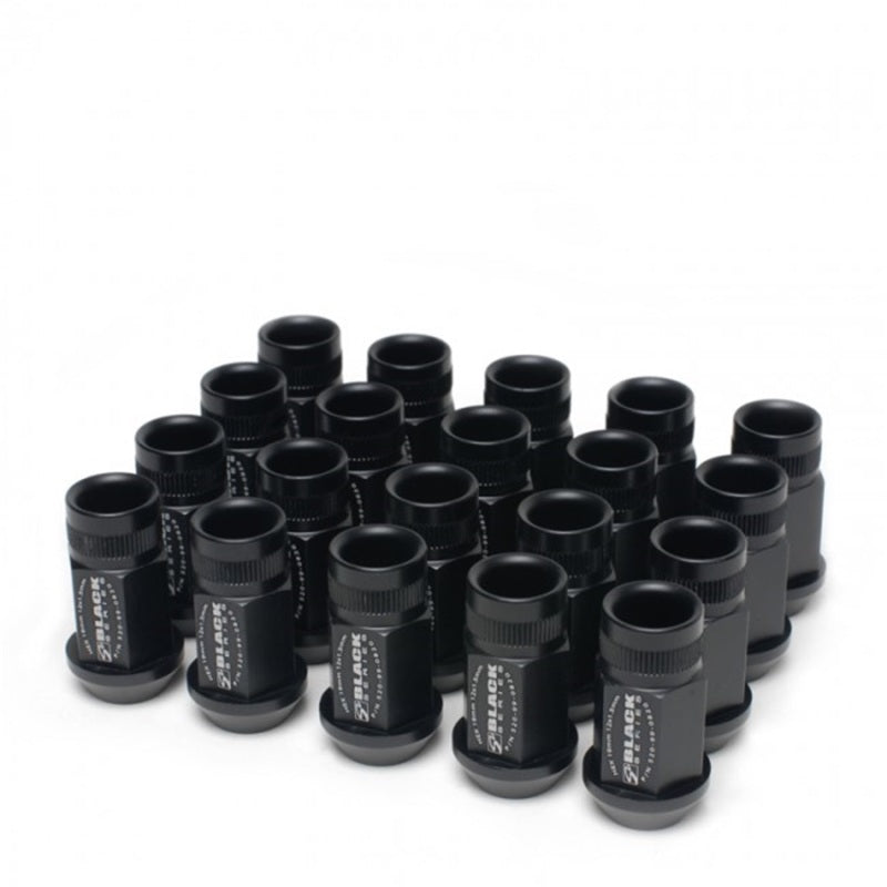 Skunk2 12 x 1.5 Forged Lug Nut Set (Black Series) (16 Pcs.)