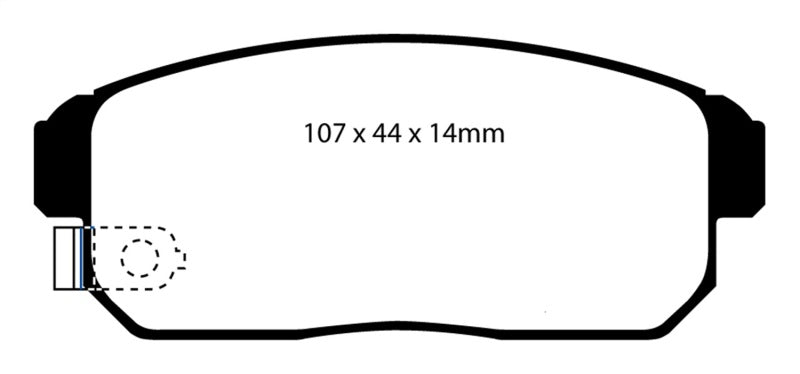 EBC 02-03 Infiniti G20 2.0 Redstuff Rear Brake Pads