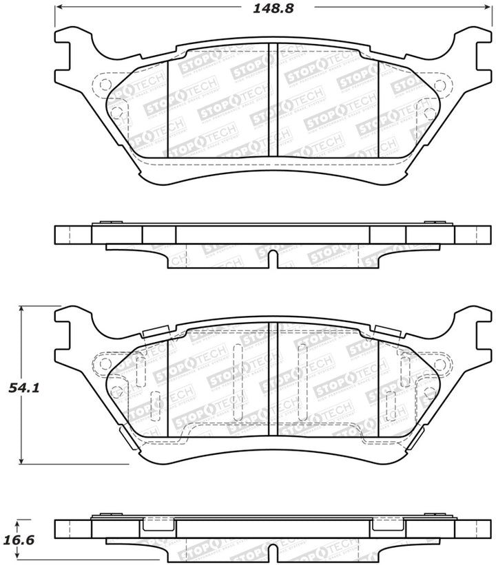 StopTech Street Brake Pads - Rear