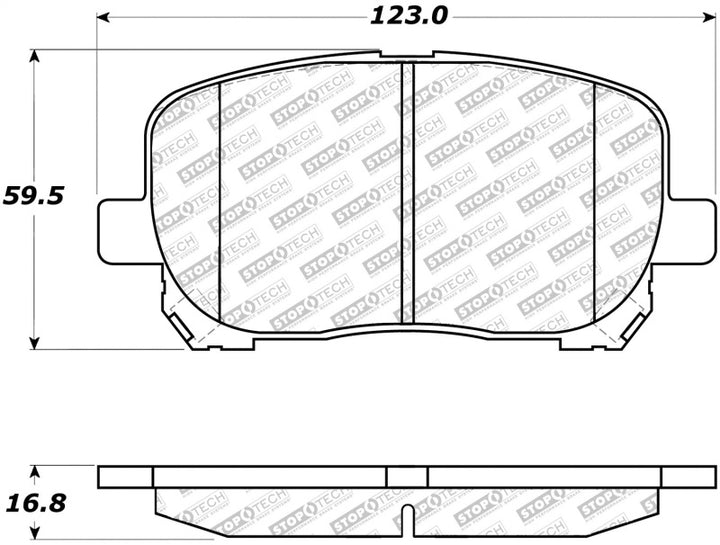 StopTech Street Select Brake Pads - Front