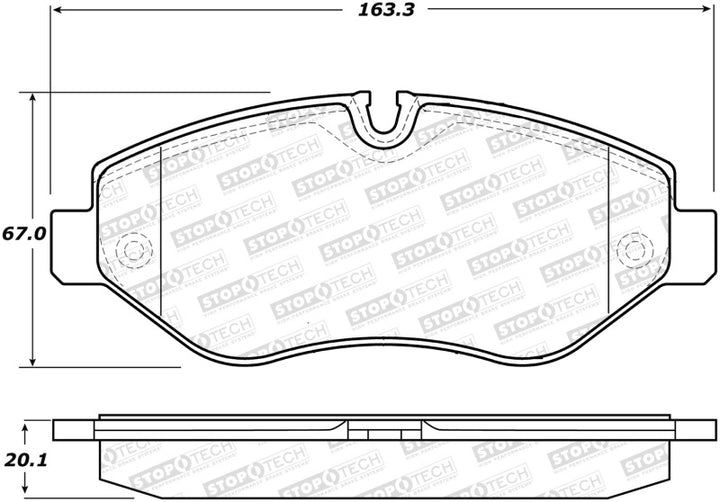 StopTech Street Brake Pads - Front