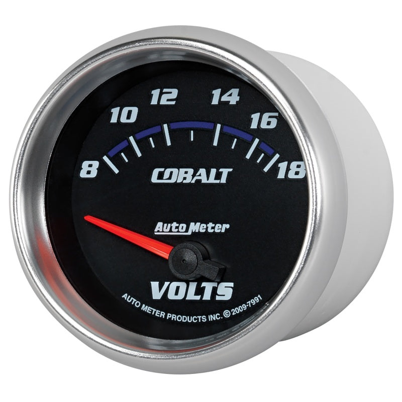 AutoMeter Gauge Voltmeter 2-5/8in. 18V Electric Cobalt