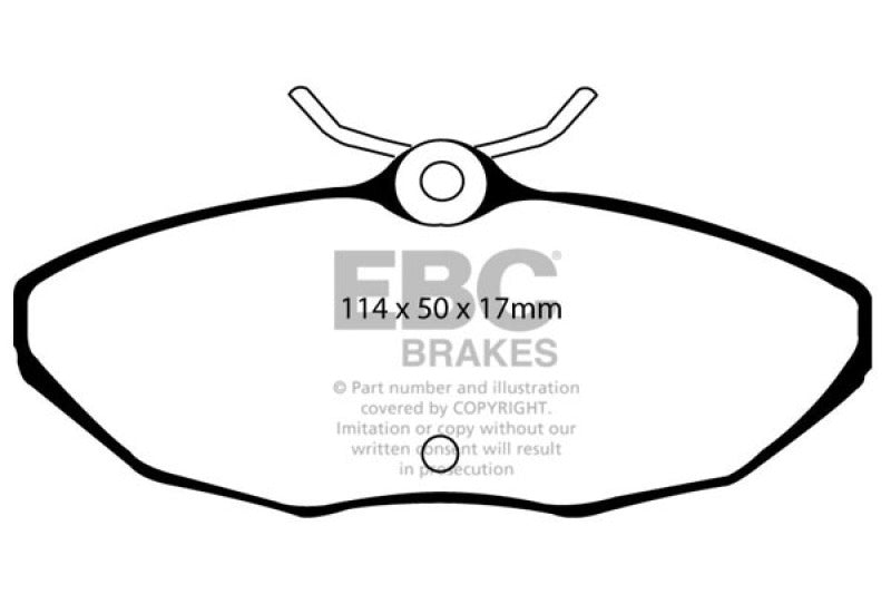 EBC 01-05 Ford Thunderbird 3.9 Yellowstuff Rear Brake Pads