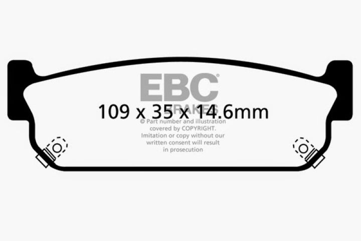 EBC 03-05 Infiniti M45 4.5 Bluestuff Rear Brake Pads