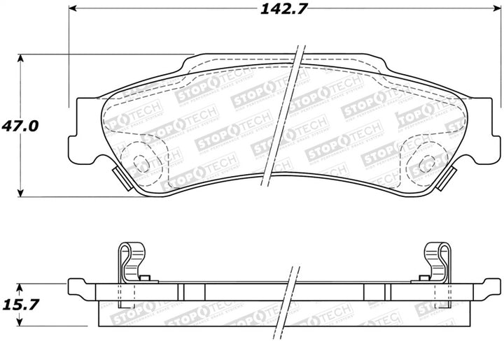 StopTech Street Select Brake Pads