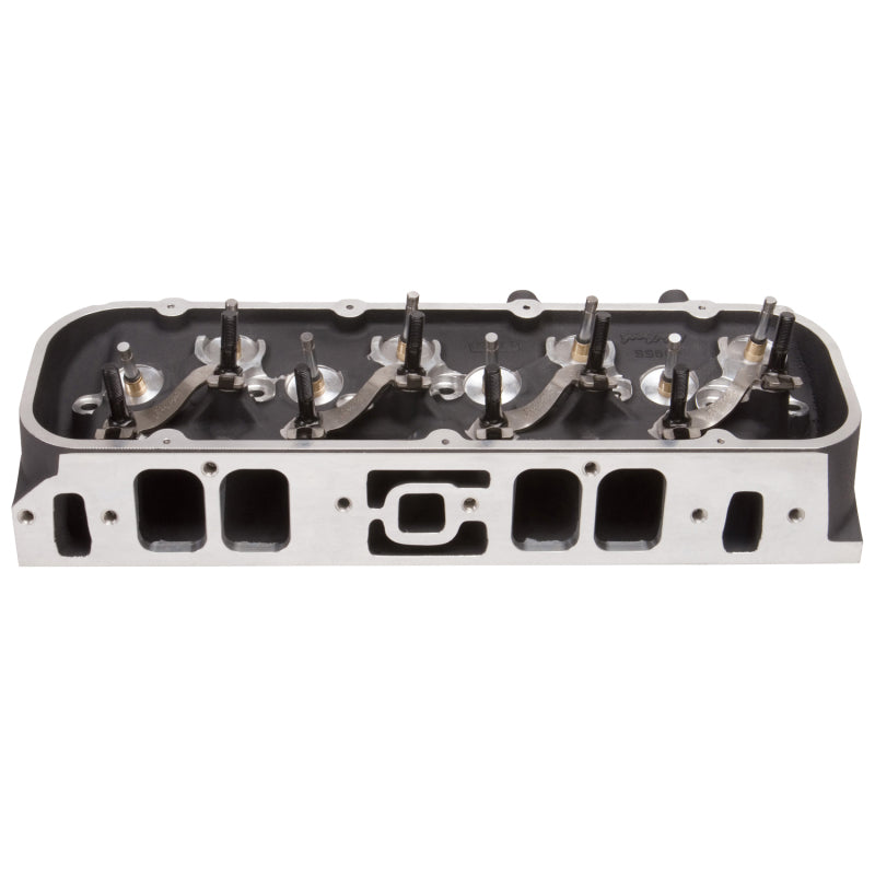 Edelbrock Single Marine BBC Rect Port Head w/ Valves